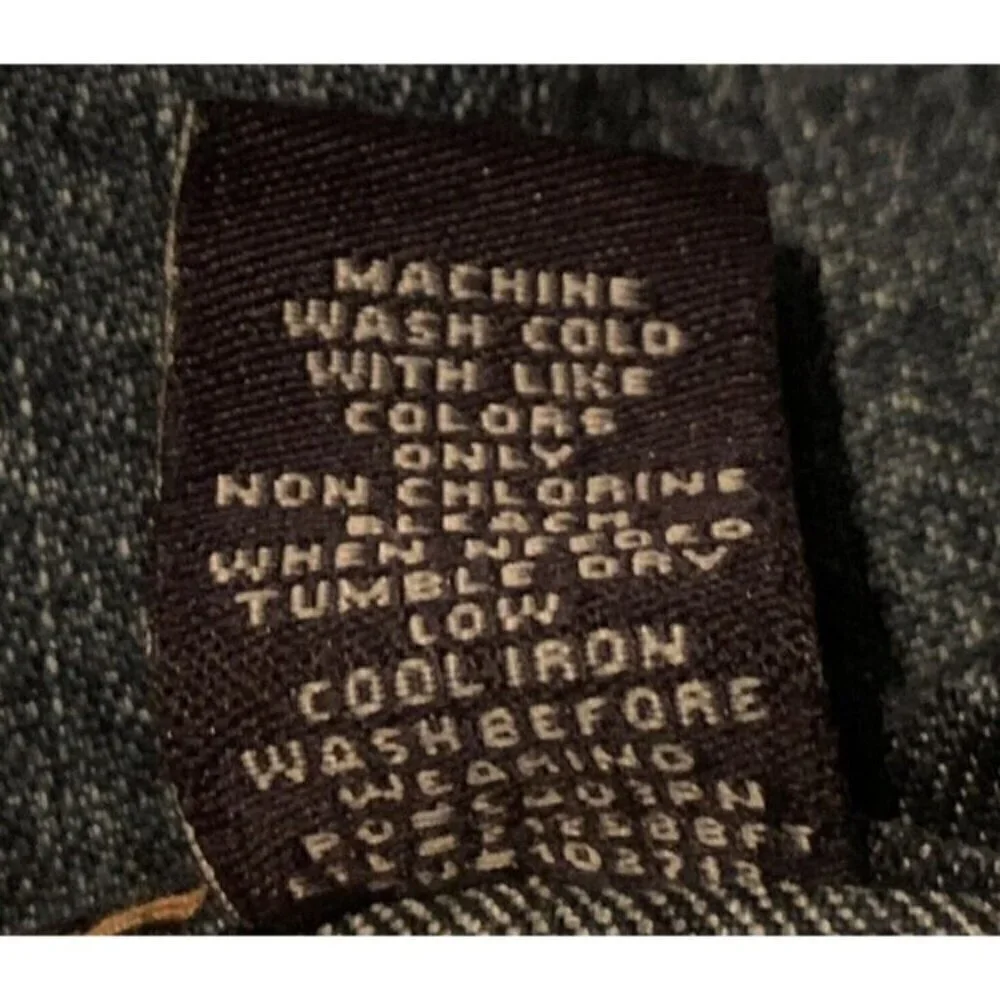 US Polo Assn Womens Mini Denim Jean Skirt Juniors Size 3/4 Blue Pockets